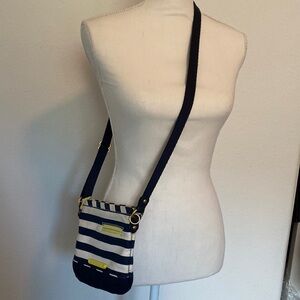 Vintage Juicy Couture sailor mini crossbody navy blue and white stripes nautical